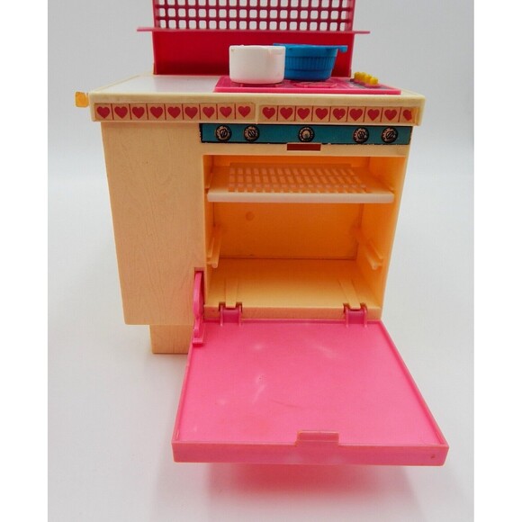 Barbie Dream Kitchen Stove Oven Sink Island #9119 Few Accessories Not Complete - Picture 4 of 16